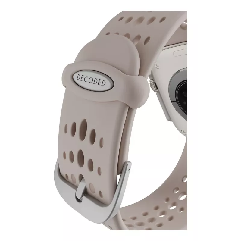 Decoded Silicone Ares O Band – siliconenband voor Apple Watch 44/46/49 mm (ton)