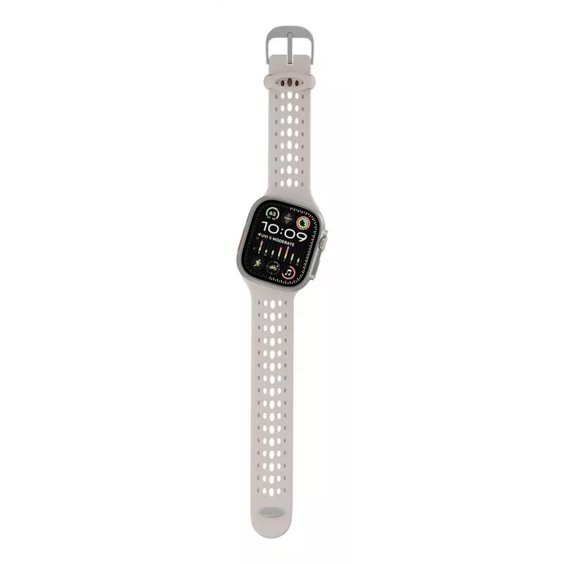 Decoded Silicone Ares O Band – siliconenband voor Apple Watch 44/46/49 mm (ton)