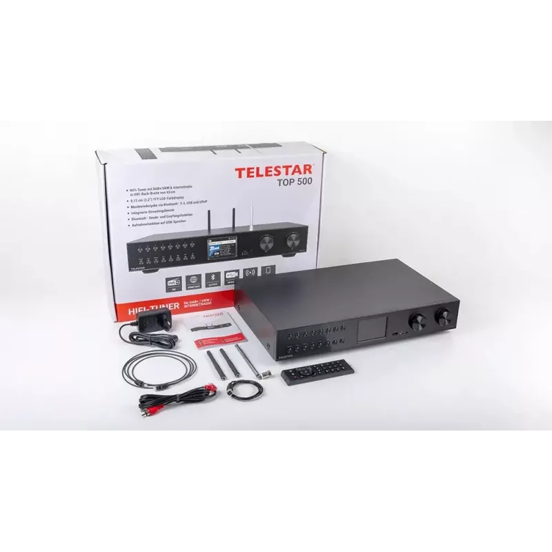 Telestar TOP 500 zwarte multifunctionele radio hifi-component (5700500)