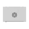 Rackkast wandmontage 19 inch 12HE 540x350 grijs glazen deur (flat pack)