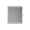 Rackkast wandmontage 19 inch 12HE 540x350 grijs glazen deur (flat pack)