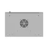 Rackkast wandmontage 19 inch 12HE 540x350 grijs glazen deur (flat pack)