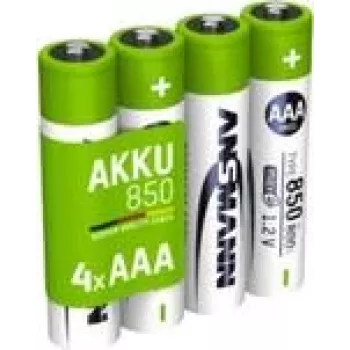 Ansmann 1x4 NiMH-accu Micro AAA Type 850 800 mAh maxE - accu - Micro (AAA) (1311-0024)