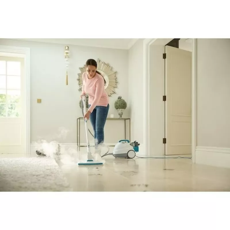 Black & Decker BHSMP2314-QS stoomreiniger cilinder-stoomreiniger 1,2 L 2300 W blauw, wit