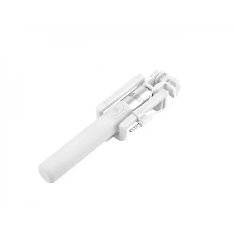 Selfiestick monopod met kabel wit
