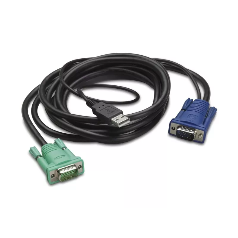 APC toetsenbord-/video-/muis-(KVM)-kabel – USB, HD-15 (VGA)