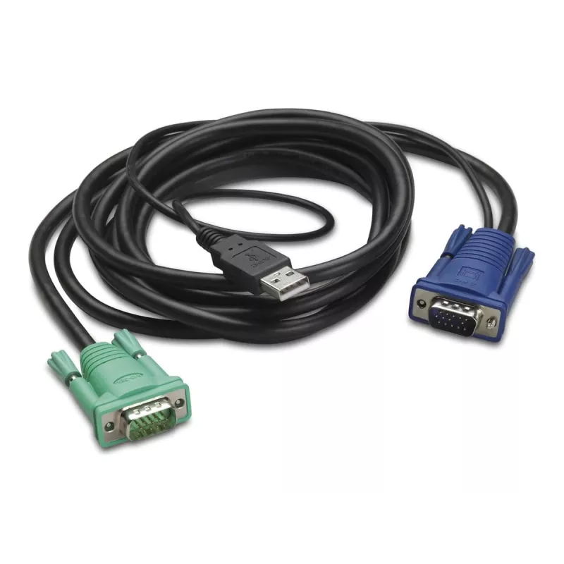 APC toetsenbord-/video-/muis-(KVM)-kabel – USB, HD-15 (VGA)