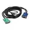 APC toetsenbord-/video-/muis-(KVM)-kabel – USB, HD-15 (VGA)