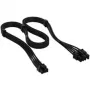 Corsair premium gesleevede 6+2-pin-PCIe-kabel, voor Type-5-voeding – zwart