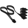 Corsair-kabel, Type 4, SATA-stroomaansluiting, 405 mm, 520 mm, 635 mm, 750 mm, individueel omhuld – zwart