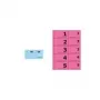 Sigel GN101 Genummerd blok 1-100, 105 x 50 mm, 100 vel, diverse kleuren