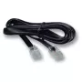 EFB Modulaire kabel zwart, 2 x RJ10 (4/4) stekker, 1:1, 15,0 m