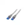 EFB RJ45 Patchkabel Cat.6A U/UTP LSZH Premium 500MHz grijs 15m