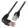 EFB RJ45-patchkabel Cat.5e S/UTP PVC TM11 1x90 zwart 0,25m
