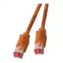 EFB RJ45-patchkabel Cat.6A S/FTP LSZH Draka UC900 TM21 oranje 0,25 m