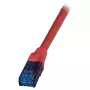 EFB RJ45-patchkabel Cat.6A U/UTP LSZH Premium 500MHz rood 0,15m
