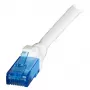 EFB RJ45-patchkabel Cat.6A U/UTP LSZH Premium 500MHz wit 0,25m