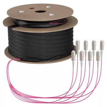 EFB trunkkabel U-DQ(ZN)BH OM4 8G (1x8) SC-SC 90m Dca LSZH