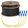 EFB trunkkabel U-DQ(ZN)BH OS2 8E (1x8) SC-SC 70m Dca LSZH G657A1
