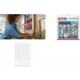 tesa Powerstrips CLICK klittenbandstrips MEDIUM Slim, wit voor het ophangen van foto's en platte wanddecoraties, - 1 stuk (77721-00030)