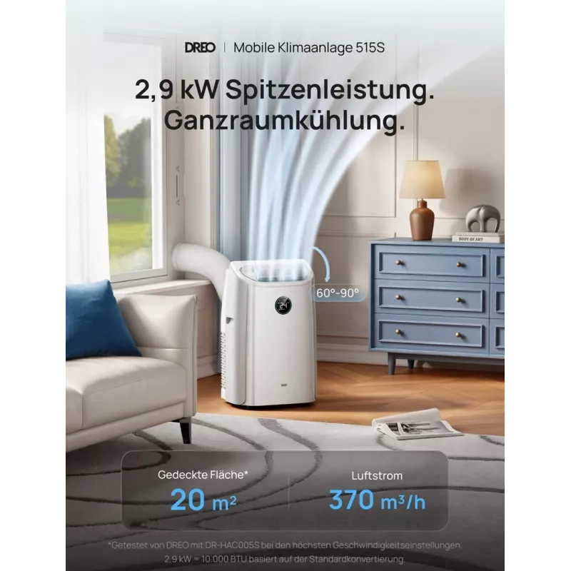 Dreo - draagbare airconditioner, AC515 - Smart (vrachtlevering)