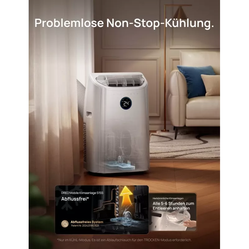 Dreo - draagbare airconditioner, AC515 - Smart (vrachtlevering)