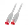 EFB RJ45-patchkabel Cat.6A S/FTP LSZH Draka UC900 TM21 grijs 25m