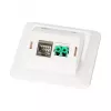 EFB multifunctionele framset met 1- en 2-poorts adapter Keystone-formaat (HDMI, USB,