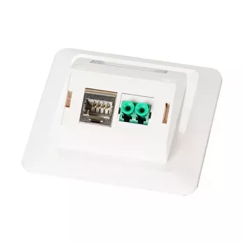 EFB multifunctionele framset met 1- en 2-poorts adapter Keystone-formaat (HDMI, USB,