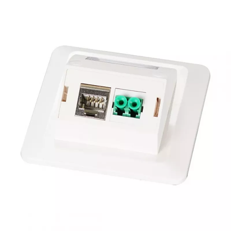 EFB multifunctionele framset met 1- en 2-poorts adapter Keystone-formaat (HDMI, USB,