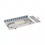 EFB lasbox grijs uitschuifbaar LC/APC OS2 12x pigtails afgesplitst & 6x duplex-koppeling