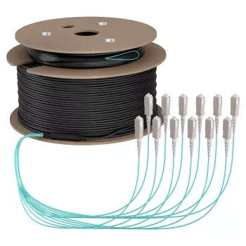 EFB trunkkabel U-DQ(ZN)BH OM3 12G (1x12) SC-SC 150m Dca LSZH
