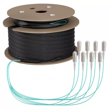 EFB Trunk-kabel U-DQ(ZN)BH OM3 8G (1x8) SC-SC 130m Dca LSZH