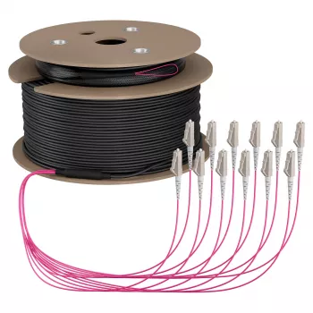 EFB Trunk-kabel U-DQ(ZN)BH OM4 12G (1x12) LC-LC 200m Dca LSZH