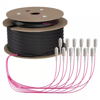 EFB trunkkabel U-DQ(ZN)BH OM4 12G (1x12) SC-SC 160m Dca LSZH