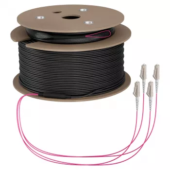 EFB trunkkabel U-DQ(ZN)BH OM4 4G (1x4) LC-LC 160m Dca LSZH