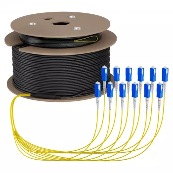 EFB trunkkabel U-DQ(ZN)BH OS2 12E (1x12) SC-SC 160 m Dca LSZH G657A1