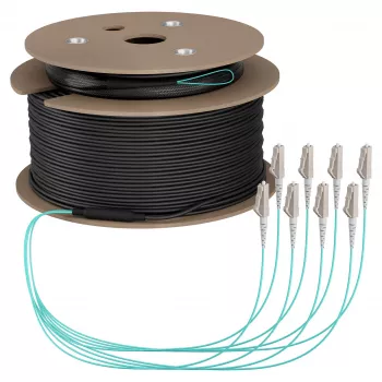 EFB trunkkabel U-DQ(ZN)BH OM3 8G (1x8) LC-LC 110m Dca LSZH