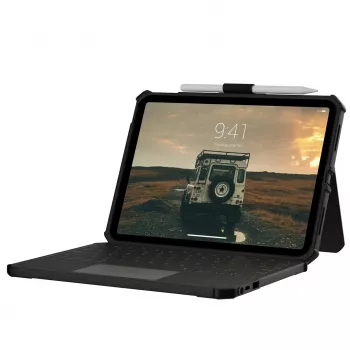 UAG USB-C toetsenbord - beschermhoes met toetsenbord voor iPad 10.9 10e gen. / 11 (A16) met houder voor Apple Pencil (zwart/grijs)