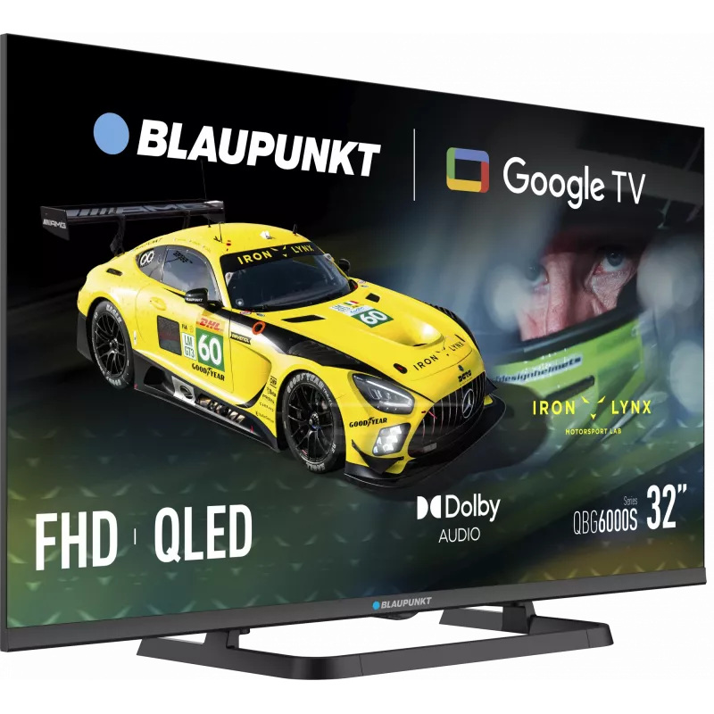 Blaupunkt QLED TV | 32QBG6000S | 32 inch | Smart TV | Google TV | zwart