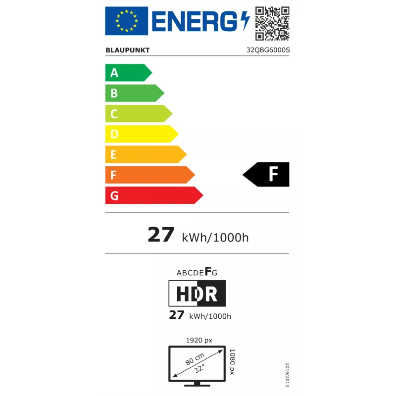 Blaupunkt QLED TV | 32QBG6000S | 32 inch | Smart TV | Google TV | zwart