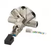 EFB Elektronik 88035P8.1 - RJ-45 - zilver - stekker - zink - Cat6 - 22/26