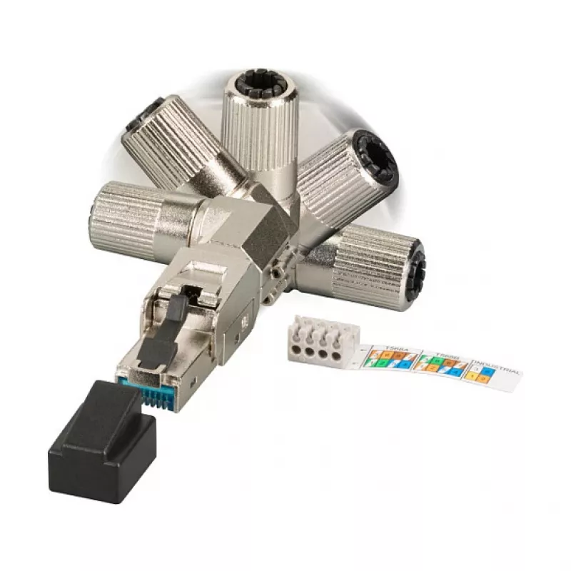 EFB Elektronik 88035P8.1 - RJ-45 - zilver - stekker - zink - Cat6 - 22/26