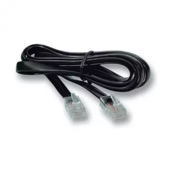 EFB-Elektronik modulaire kabel zwart, 2 x RJ10 (4/4) stekker, 1:1, 10,0 m