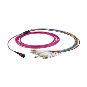 Glasvezel-patchkabel MTP-F/LC 12-vezel OM5 LSZH limoengroen, 7,5 m — EFB Elektronik