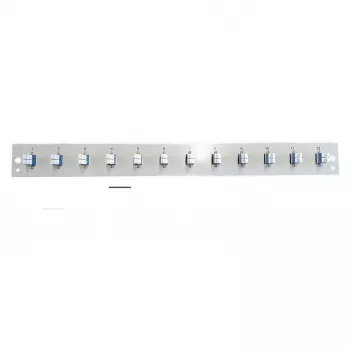 Frontplaatmodule EFB Elektronik SB-FP-S-12SC-S-OS2 — 12× LC duplex-koppelingen, OS2, zwart