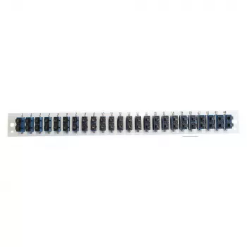 Frontplaatinzet EFB Elektronik SB-FP-S-24SC-D-V-OS2 — 24× SC duplex-koppelingen, OS2, verticaal, zwart
