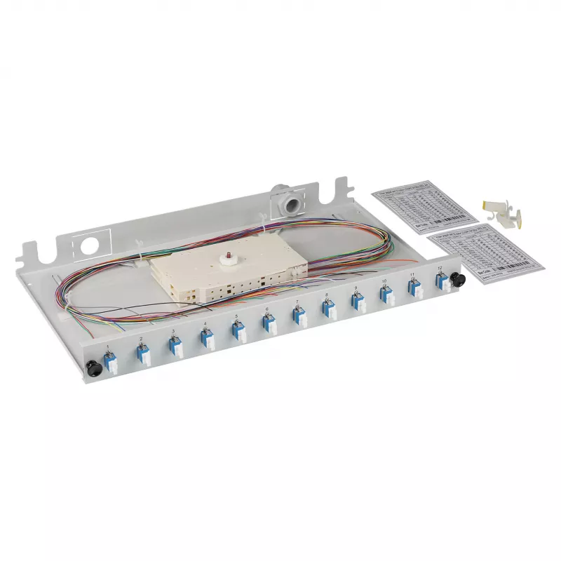 Glasvezel-lasbox EFB Elektronik BA71921L24, LC 9/125µm OS2, 24 pigtails gescheiden, 12 koppelingen, uitschuifbaar