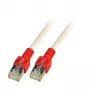 EFB-Elektronik RJ45-patchkabel Cat.5e SF/UTP PVC-mantel rood CCA gekruist grijs 10 m Merk: EFB Elektronik (K5450.10)