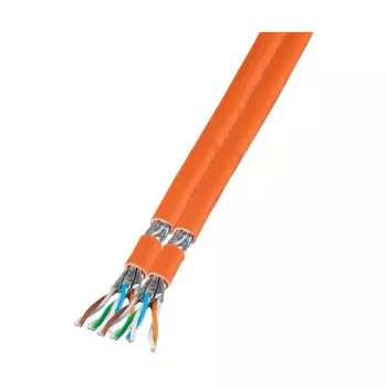 EFB-Elektronik Duplex LANCat.7 ruwkabel 1000 AWG23 S/FTP, 2x4P FRNC-B, CPR Dca, oranje, 100m Fabrikant: EFB Elektronik (MK7101DX.100-CPR)